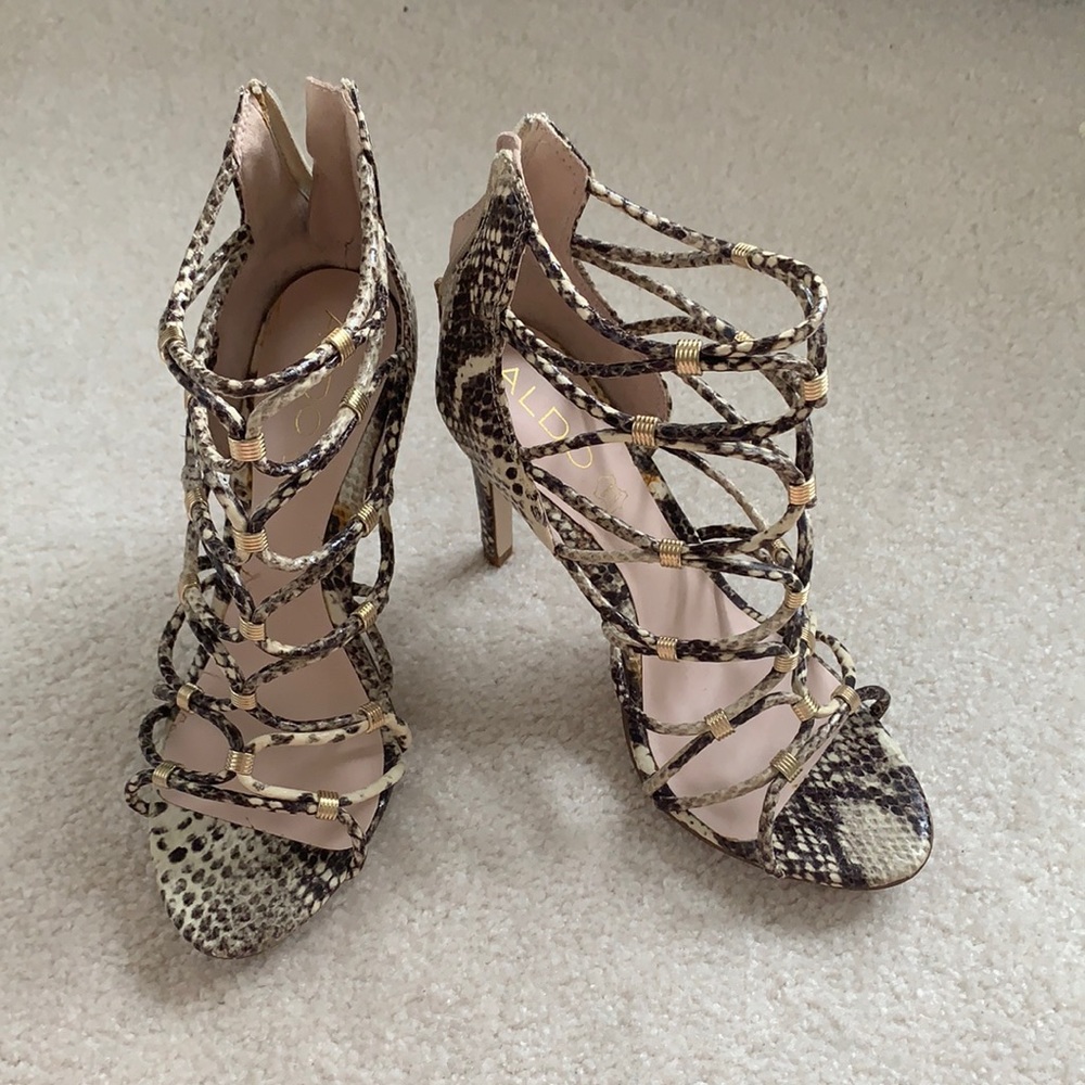 Aldo Snake Print Heels
